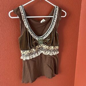 Gorgeous embellished top from anthropology